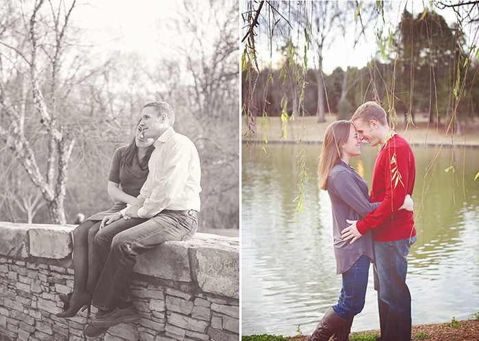 Charlotte engagement pictures at Freedom Park 