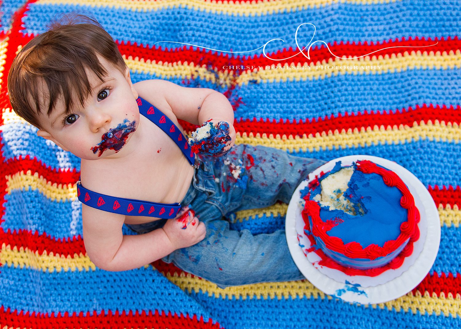 professional -cake -smash -one year -old -portraits